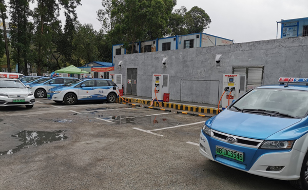 英威腾深圳海旺羽毛球场充电站桩项目