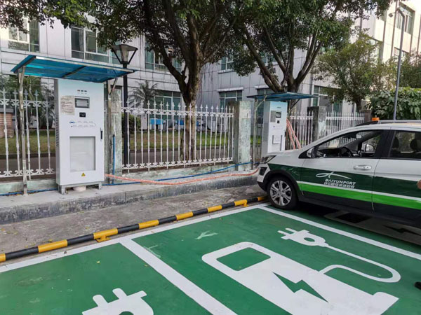 英威腾广州白云机场充电桩项目