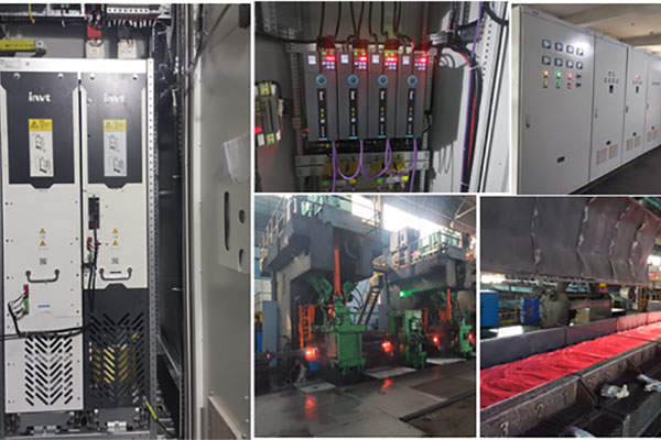 替代进口 英威腾GD800回馈整流+GD800逆变+GD600逆变在线材辅传上应用